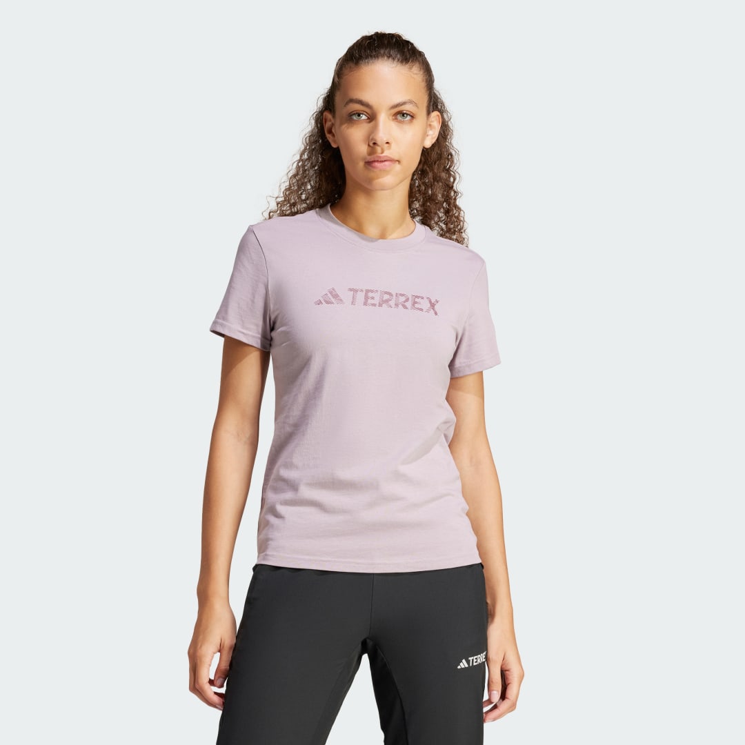 Tričko adidas Performance adidas TERREX Terrex Classic Logo Béžová | IN4668, 1