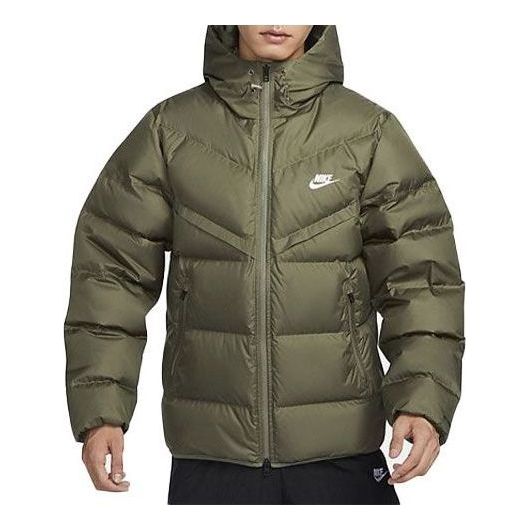 Prešívaná bunda Nike Sportswear Therma-FIT Repel Hooded Puffer Jacket Zelené | FZ1103-222, 0