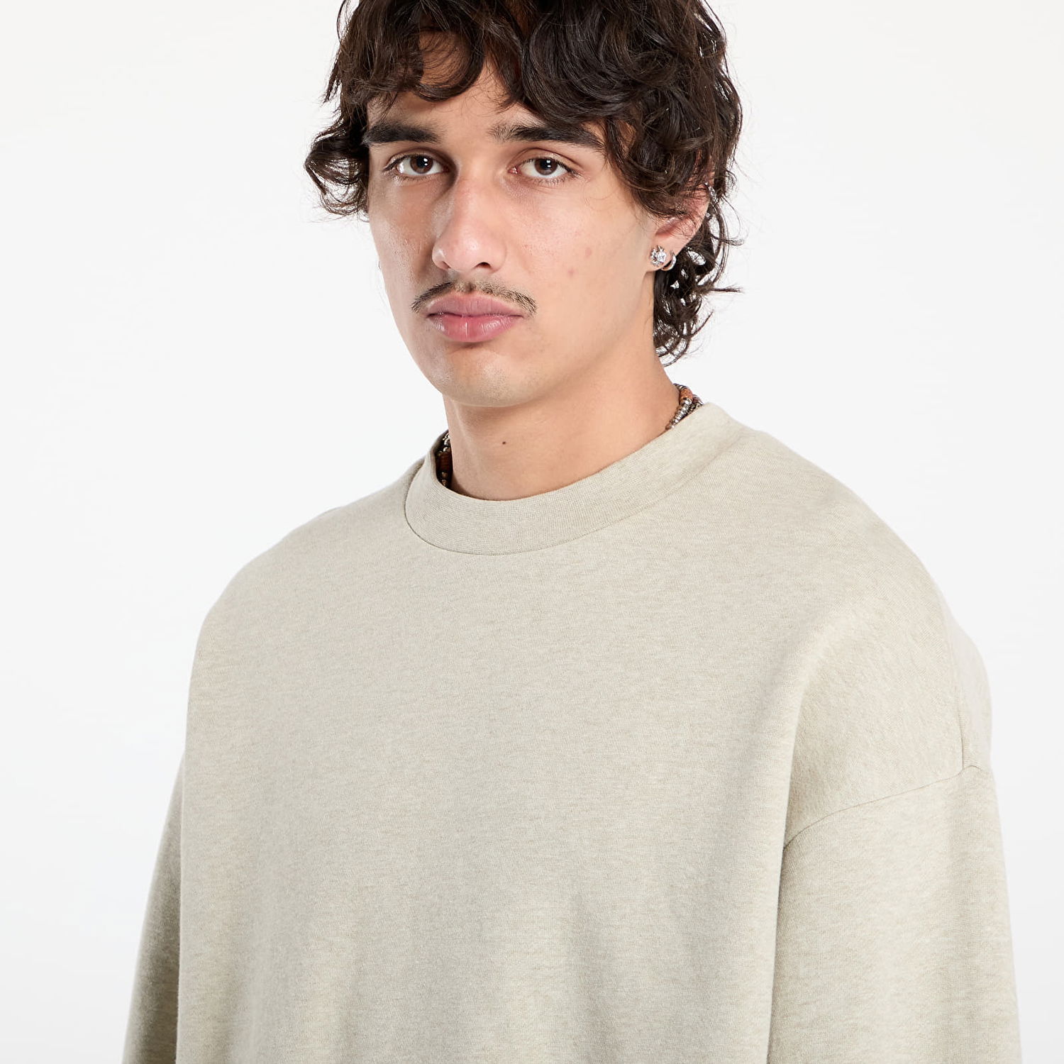 Mikina Fear of God Fear of God Essentials Classic Fit Fleece Crewneck Sweatshirt Béžová | 192SP252042F-969, 1