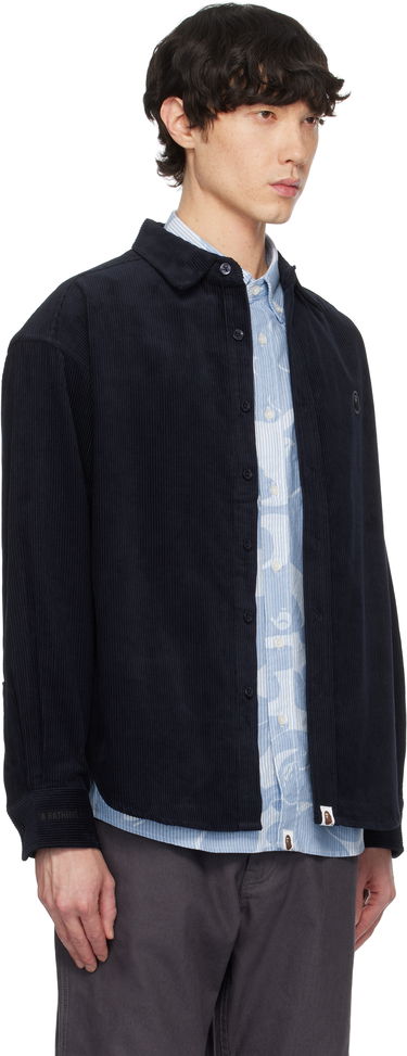 Košeľa BAPE Corduroy Button-Up Shirt Čierna | 001SHK801309M, 1