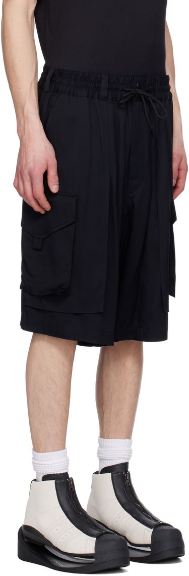 Šortky Y-3 Y-3 Rayon Twill Cargo Shorts Čierna | JD1482, 4