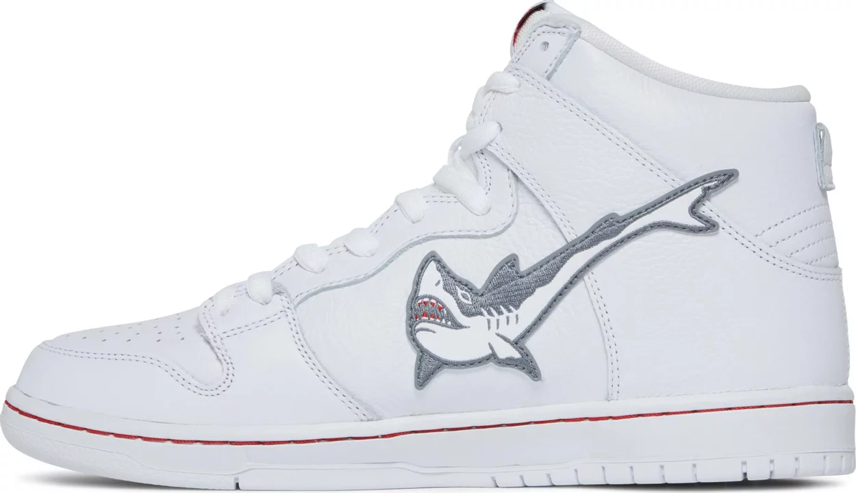 Tenisky a topánky Nike SB Oski x Dunk High SB "Great White Shark" Biela | DC8908-105, 1