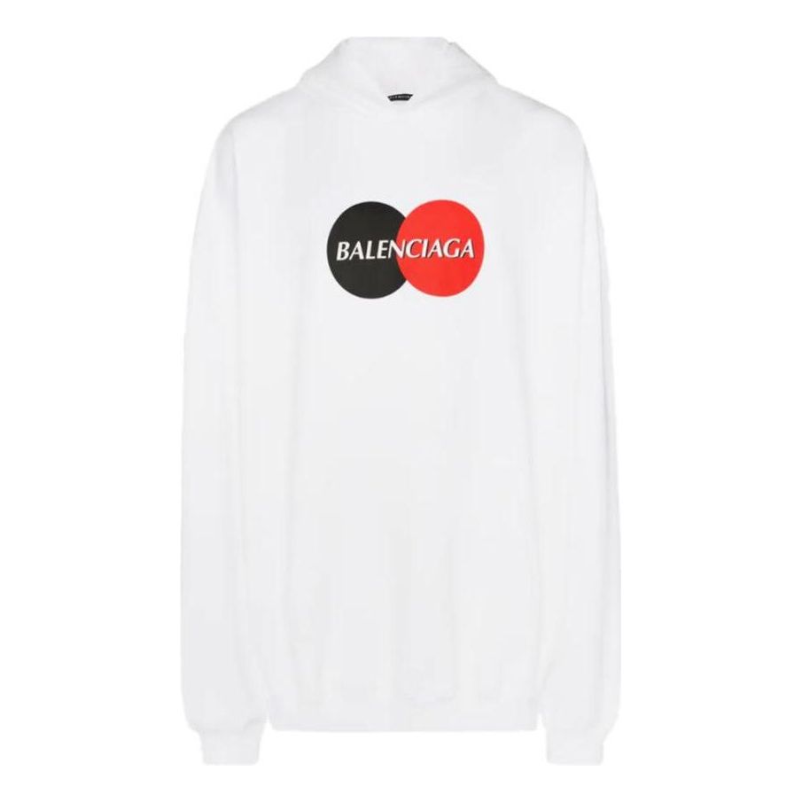 Mikina Balenciaga Balenciaga Uniform Logo Hoodie Biela | 620973TIV809000, 0