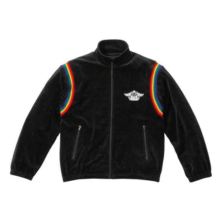 Bunda Supreme HYSTERIC GLAMOUR Velour Track Jacket Čierna | SUP-SS21-543