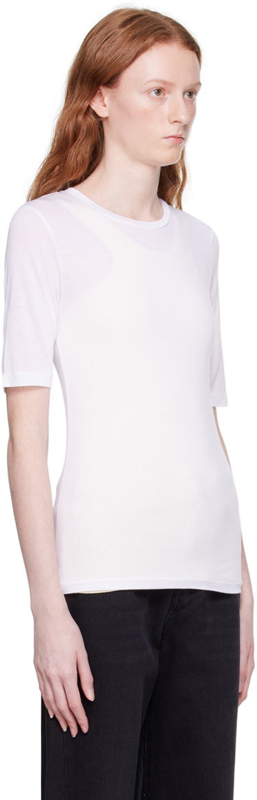 Tričko TOTEME Thin T-Shirt Biela | 221-452-780, 1