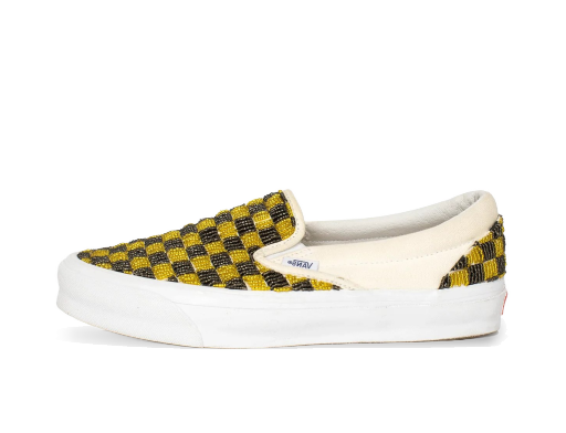 Tenisky a topánky Vans Classic Slip-On LX One Block Down Caution Béžová | OBD-0011YELLOW
