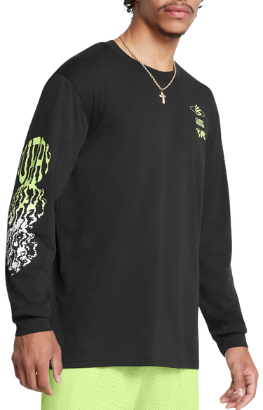 Tričko Under Armour Under Armour Curry Verbiage Heavyweight Long Sleeve T-Shirt Čierna | 1387109-001, 0