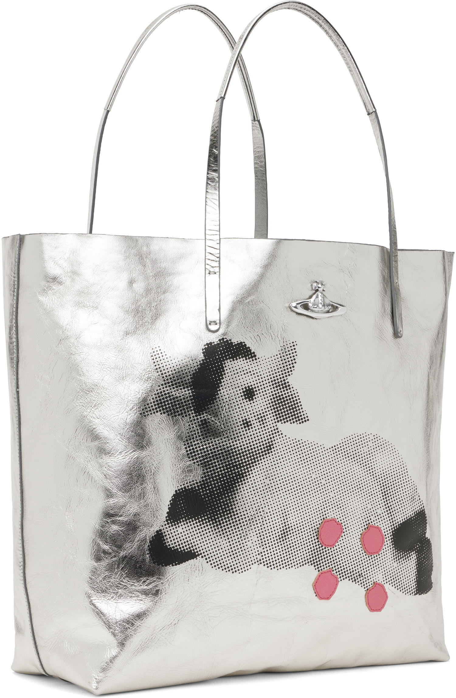 Tote bag Vivienne Westwood Vivienne Westwood Studio Shopper Tote Metalická | 4205007OU-L00AF-, 1
