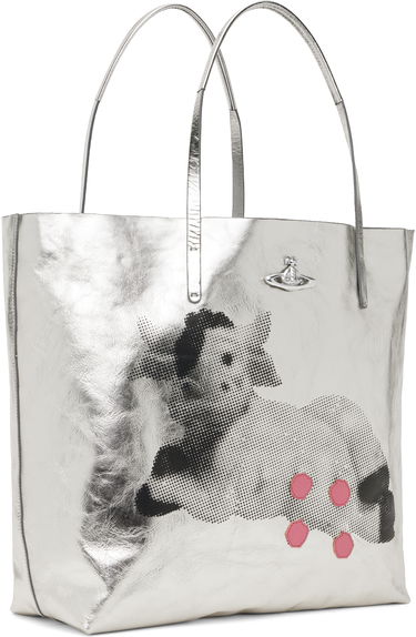 Tote bag Vivienne Westwood Vivienne Westwood Studio Shopper Tote Metalická | 4205007OU-L00AF-, 1