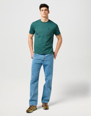 Tričko Wrangler Wrangler Regular Sign Off Tee Zelené | 112371479:XXL, 1