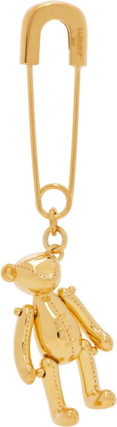 Kľúčenka Ambush AMBUSH Teddy Bear Charm Single Earring Metalická | 12111158, 0