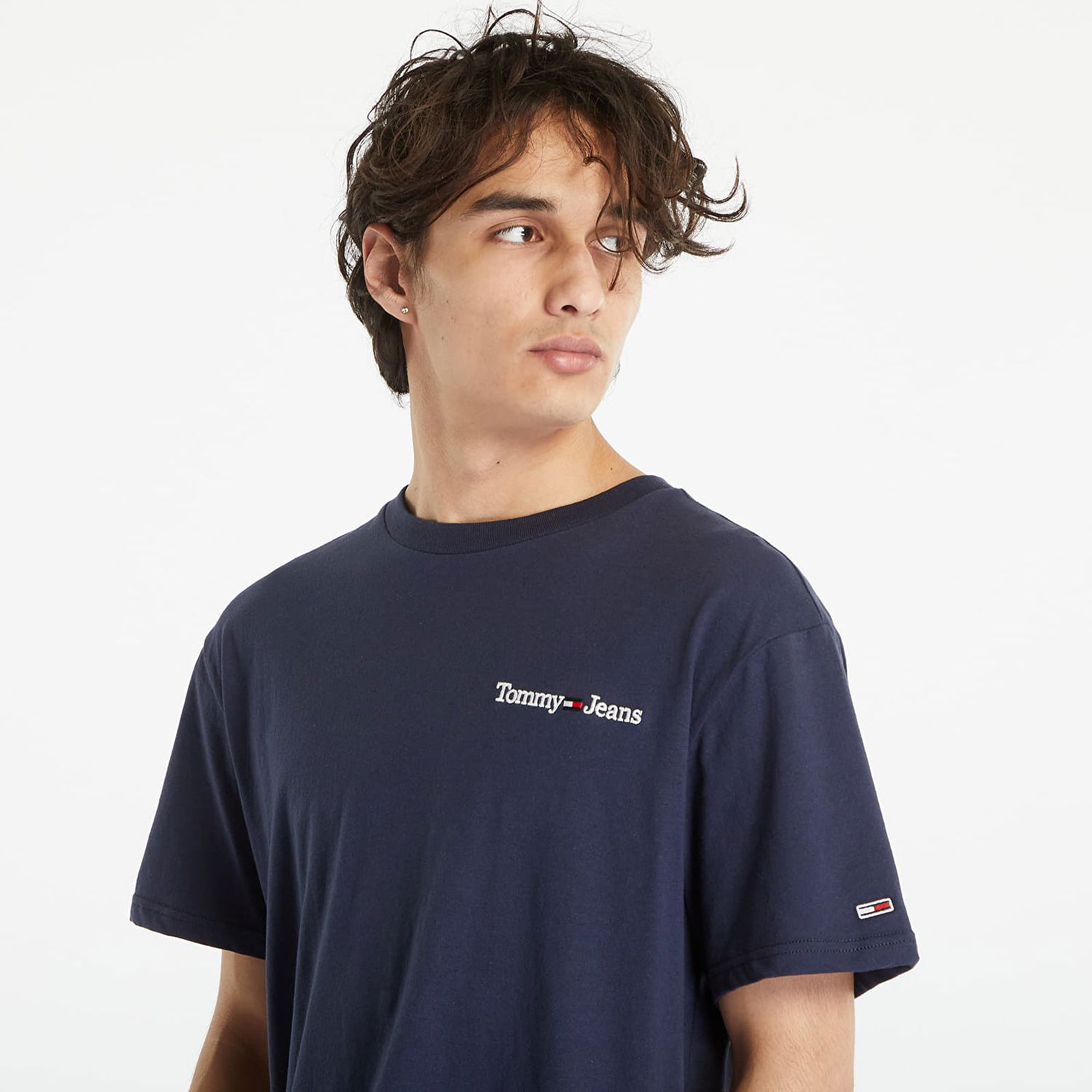 Tričko Tommy Hilfiger Classic Linear Short Sleeve T-Shirt Navy | DM0DM15790 C87, 0