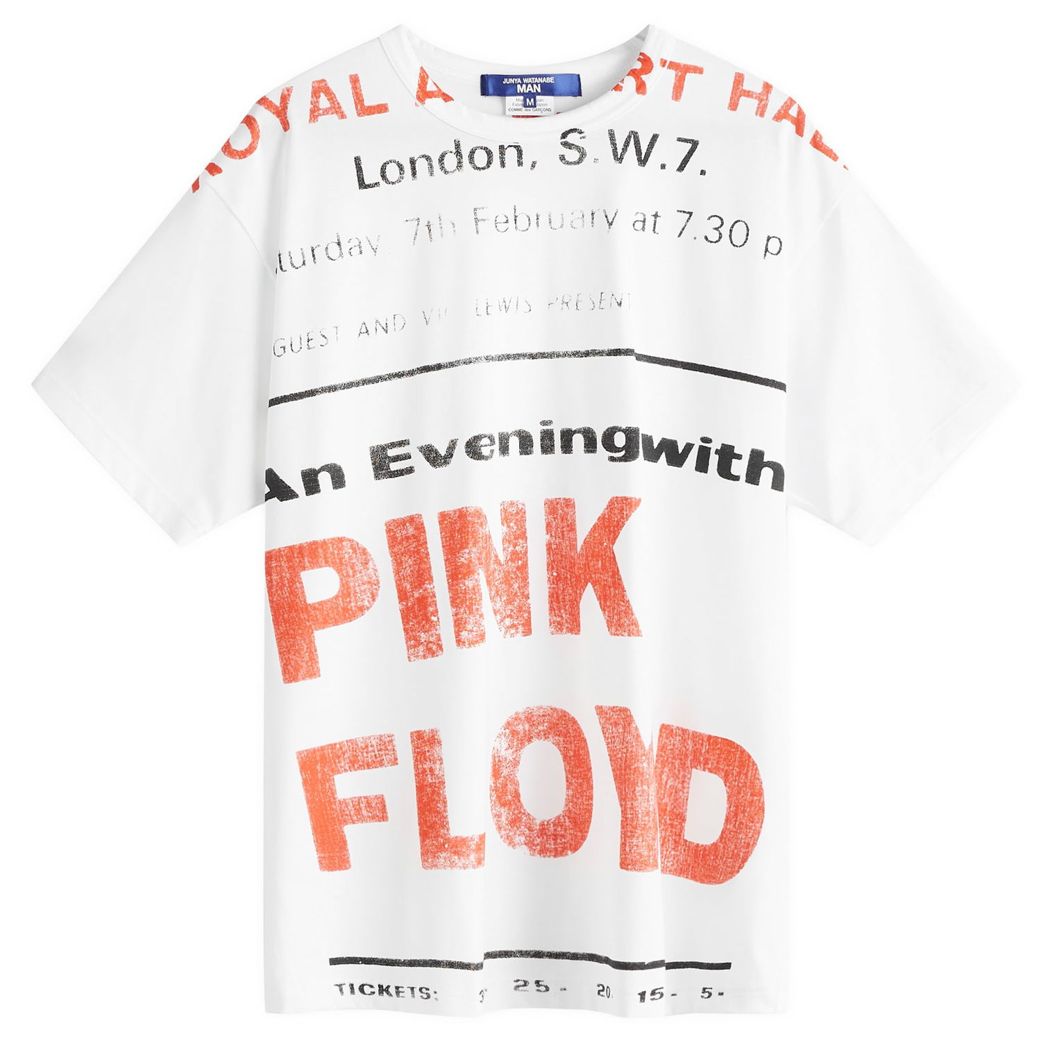 Tričko Junya Watanabe Junya Watanabe MAN x Pink Floyd Graphic Print T-Shirt, Size M Biela | WN-T005-051-1, 0
