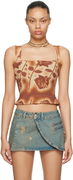 Miaou Imogene Rose Print Tank Top