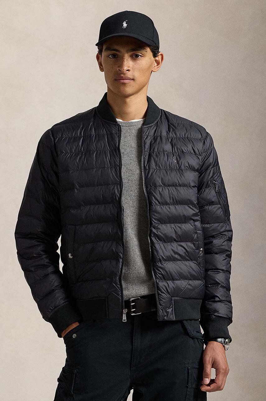 Bomber bunda Polo by Ralph Lauren Black Bomber Jacket Čierna | 710949961, 0