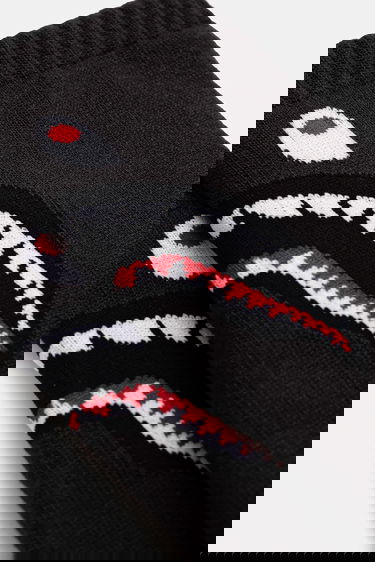 Ponožky BAPE A BATHING APE Shark Socks Šedá | 001SOK801002M BLK, 2