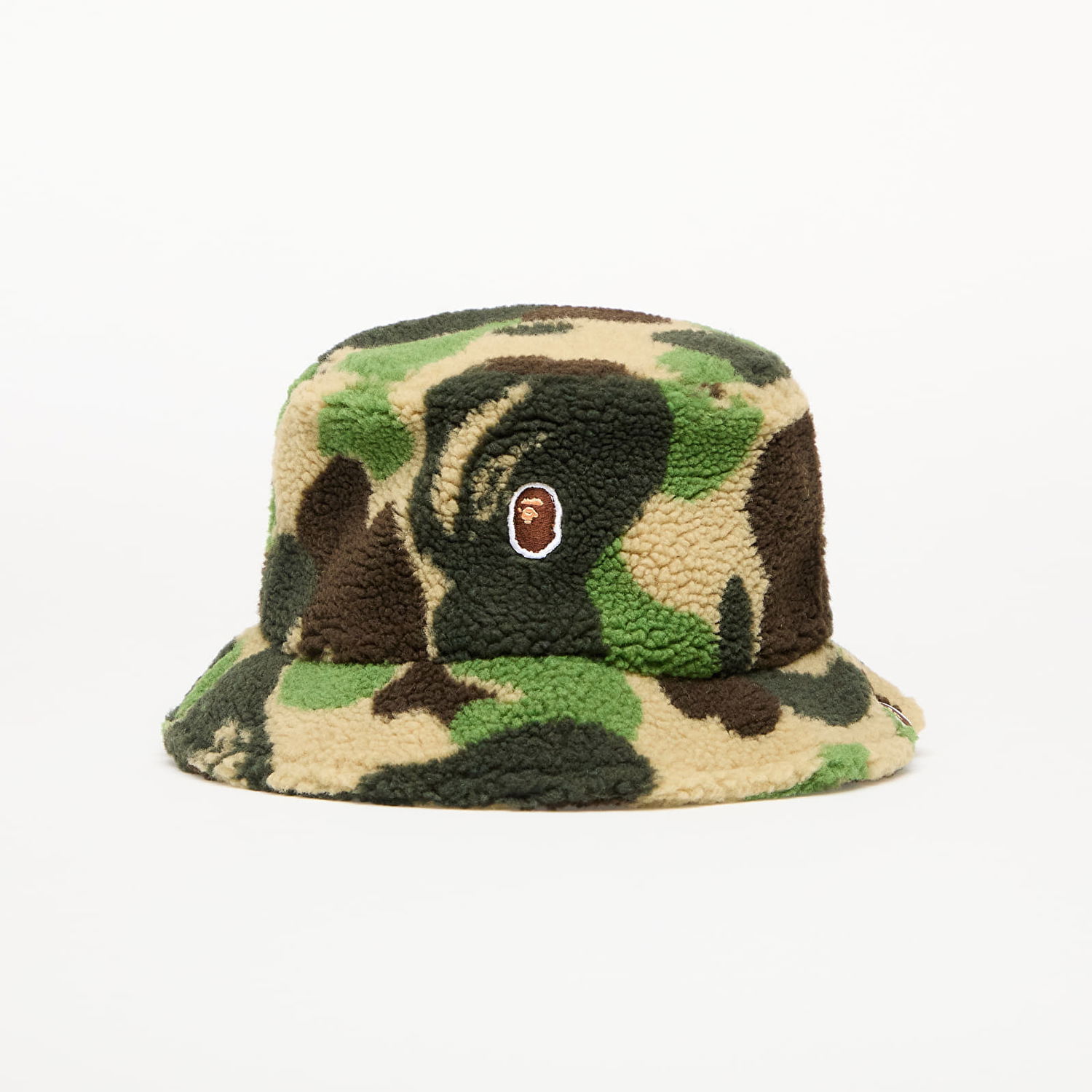 Klobúk BAPE A BATHING APE Abc Camo Boa Fleece Bucket Hat Zelené | 001HTK801006M GRN, 0