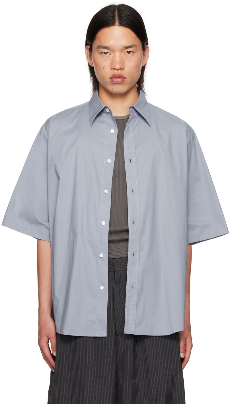 Košeľa Acne Studios Blue Button-Up Shirt Modrá | BB0527-