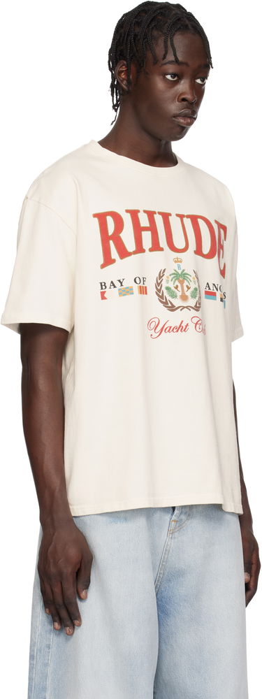 Tričko Rhude Rhude 'Bay Of Angels Yacht' T-Shirt Biela | RHPS25TT01012, 1