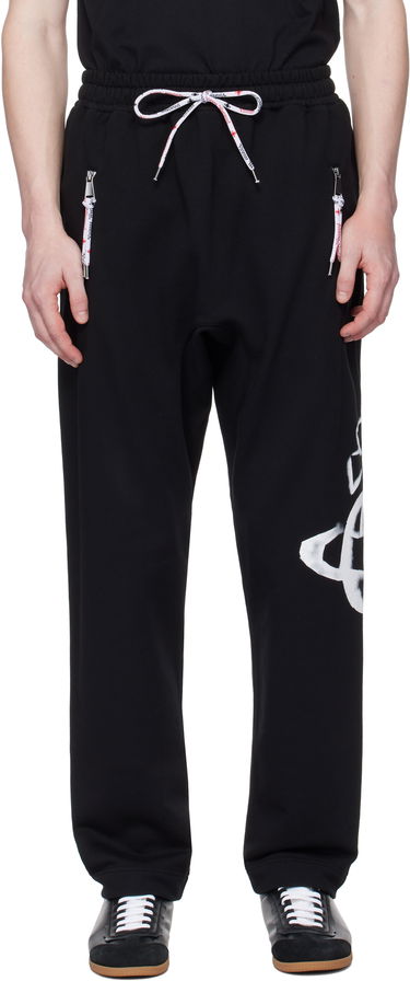 Tepláky Vivienne Westwood Vivienne Westwood Stencil Orb Football Sweatpants Čierna | 3J01000V-J006O-, 0