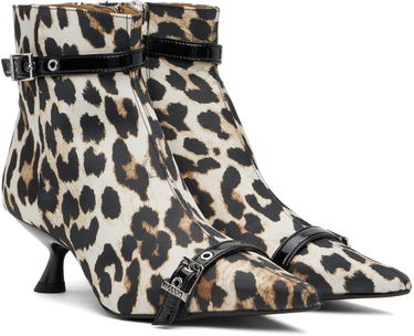 Starostlivosť o obuv GANNI GANNI Satin Eyelets Kitten Heel Boots Rôznofarebný | S2883, 3