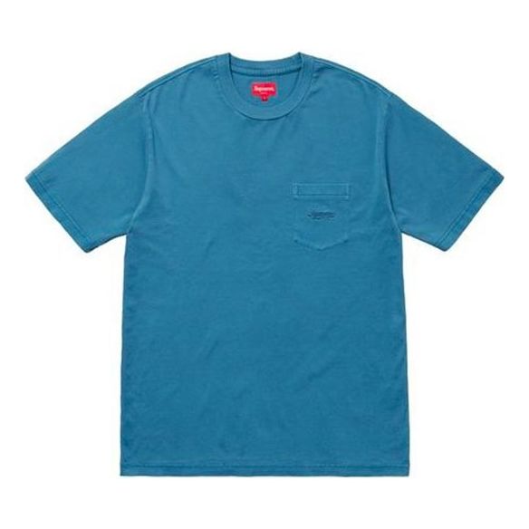 Tričko Supreme Pocket T-Shirt Modrá | SUP-SS18-144, 0