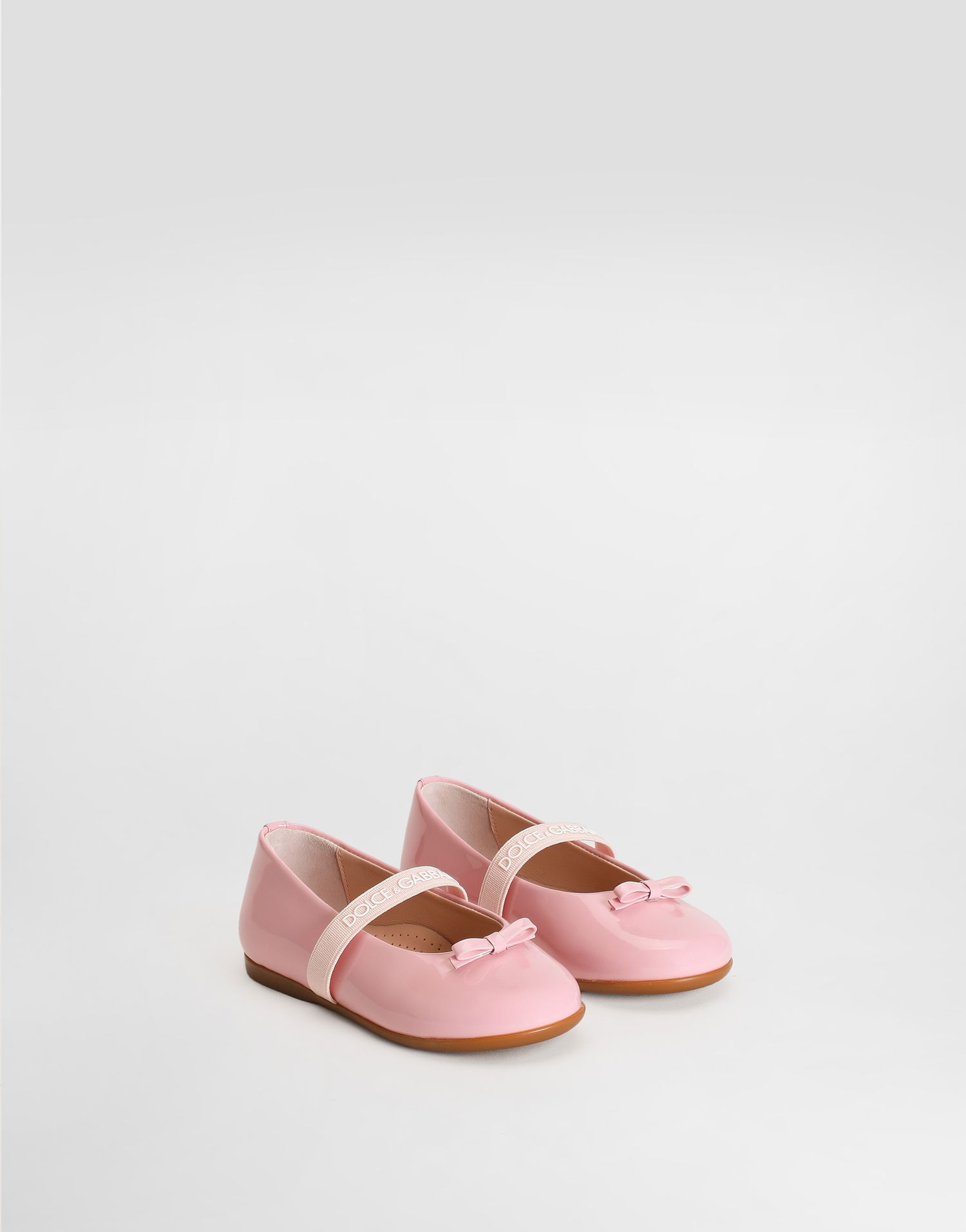Tenisky a topánky Dolce & Gabbana Dolce & Gabbana Patent Leather Ballet Flats For First Steps (19-26) Ružová | D20093A483180416, 1