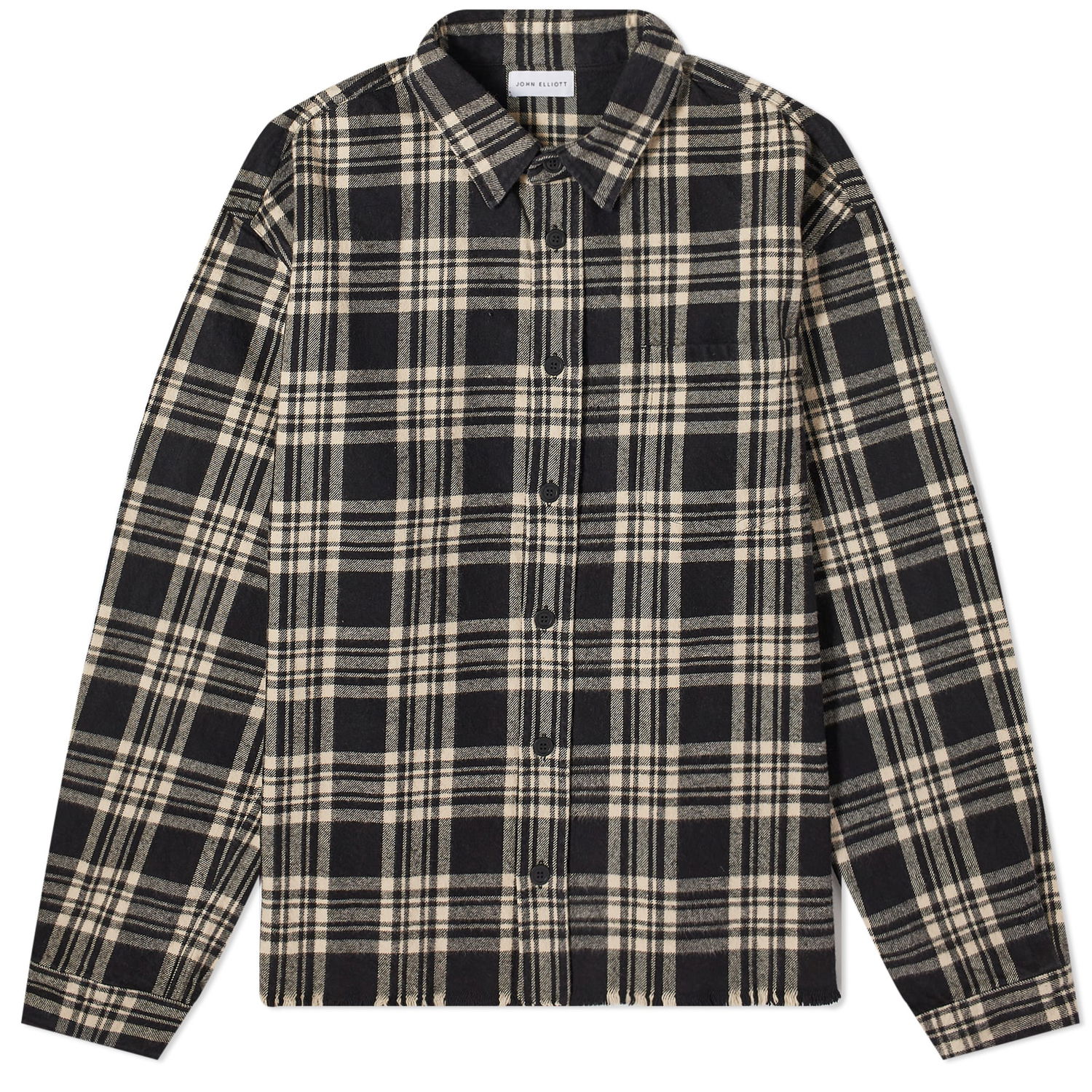 Košeľa John Elliott Hemi Plaid Shirt Čierna | E047I8386A, 0