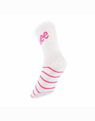 Ponožky Lee Lee 3 Pack Stripes Sport Socks Biela | 112370753, 1