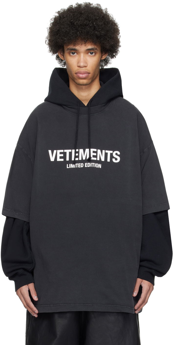 Tričko VETEMENTS Printed T-Shirt Čierna | UE64TR800K, 0