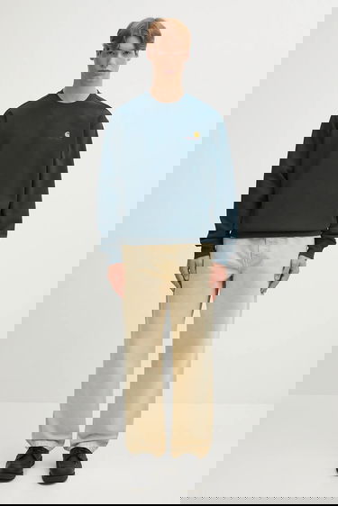 Mikina Carhartt WIP American Script Sweatshirt with embroidered logo Zelené | I025475.0AUXX, 4