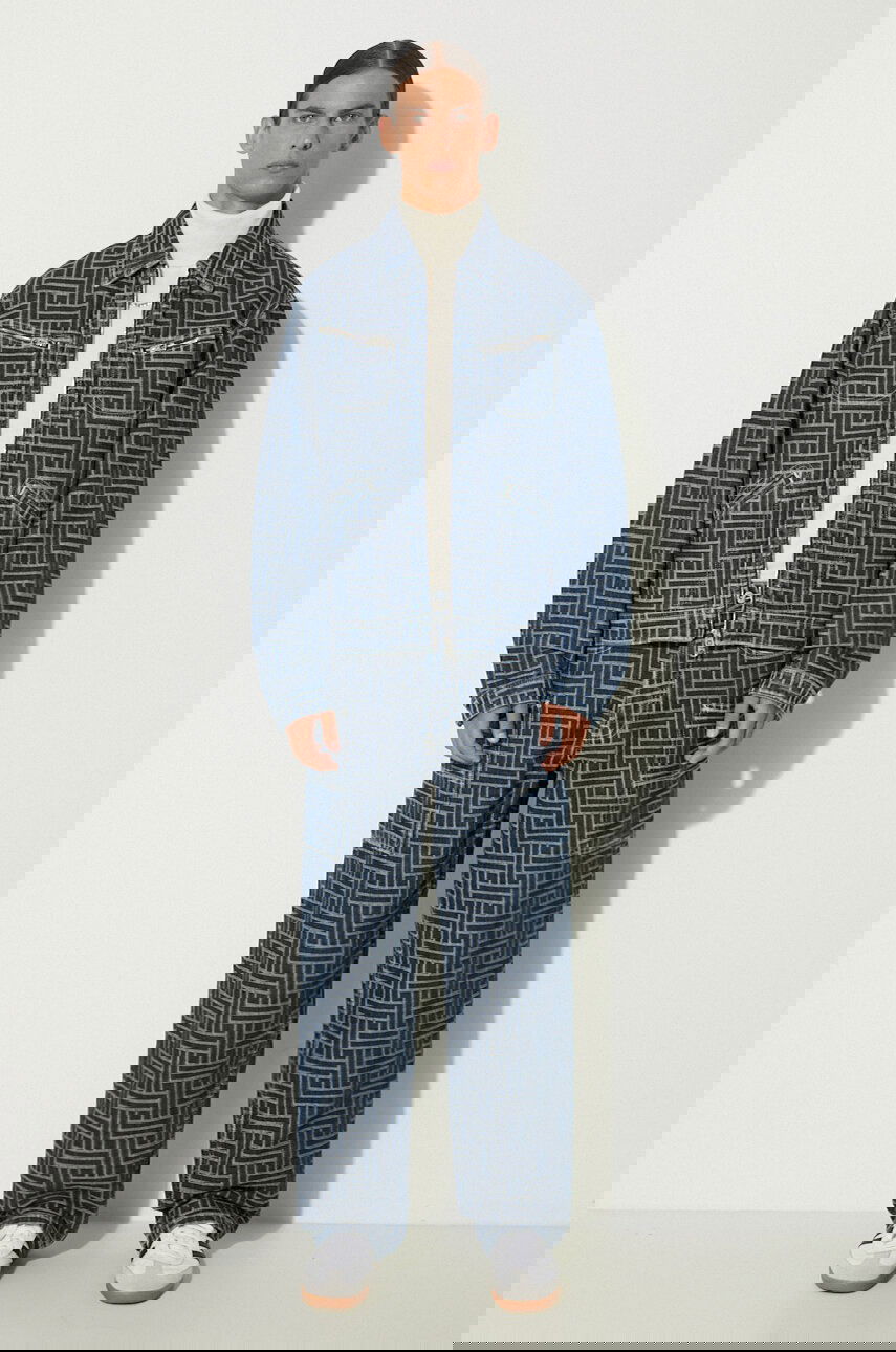 Bunda KENZO Transitional Oversize Trucker Weave Denim Jacket Rôznofarebný | FE65DV3106J2.DD, 1