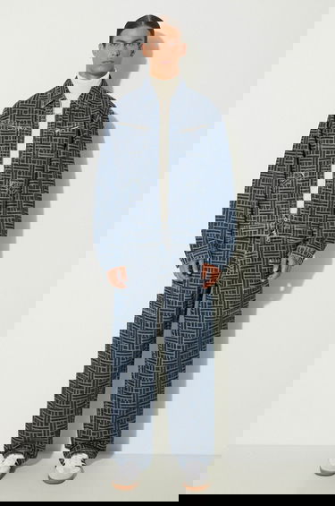 Bunda KENZO Transitional Oversize Trucker Weave Denim Jacket Rôznofarebný | FE65DV3106J2.DD, 1