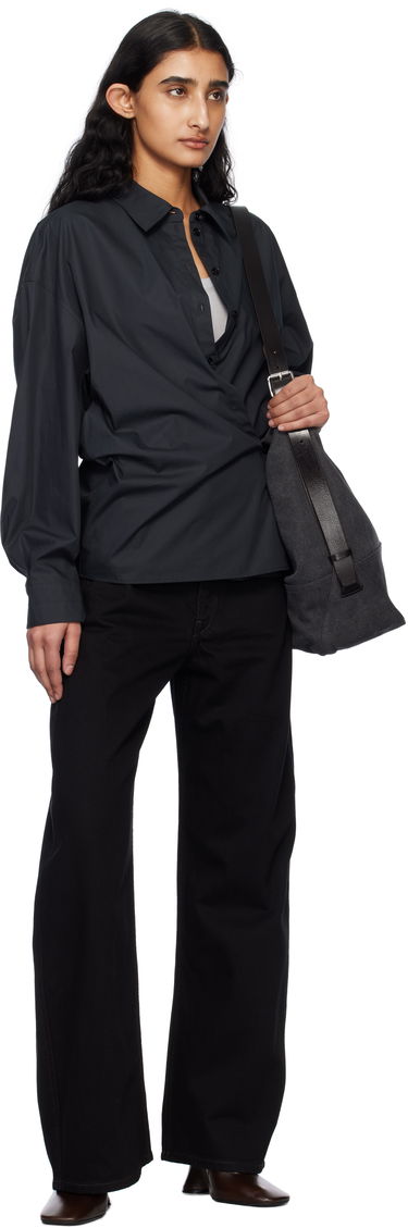 Košeľa LEMAIRE Lemaire Straight Collar Twisted Shirt Navy | SH1141 LF588, 3