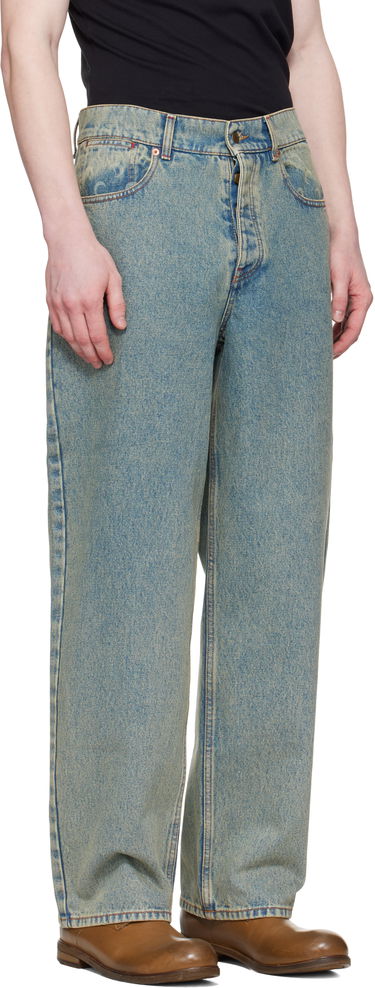 Džínsy Marine Serre Marine Serre Moon Laser Baggy Jeans Modrá | MPA070A CDEN0003, 1