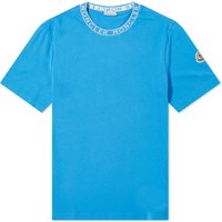 Tričko Moncler Collar Logo T-Shirt Modrá | 8C000-24-8390T-72I, 1