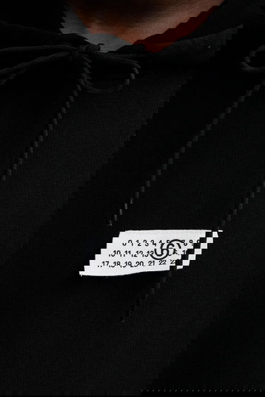 Mikina Maison Margiela Smooth Hooded Sweatshirt MM6 Maison Margiela x MM6 Wardro Čierna | SH0GU0033.M25025.900, 4