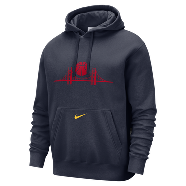 Mikina Nike NBA Golden State Warriors Club City Edition Fleece Hoodie Modrá | FZ0597-419, 0
