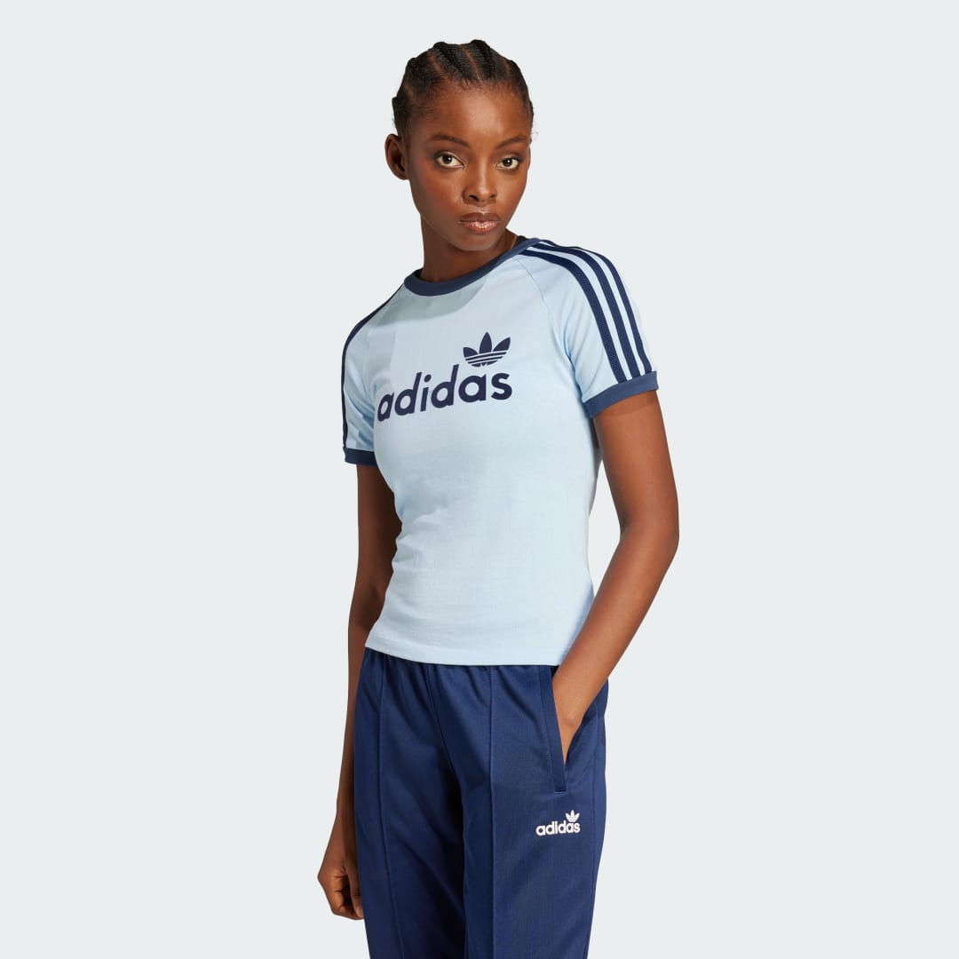 Tričko adidas Performance Linear Graphic T-Shirt Modrá | JC7704, 0