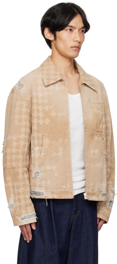 Bunda AMIRI AMIRI Repair Work Denim Jacket Modrá | AMDNWJ1014, 4
