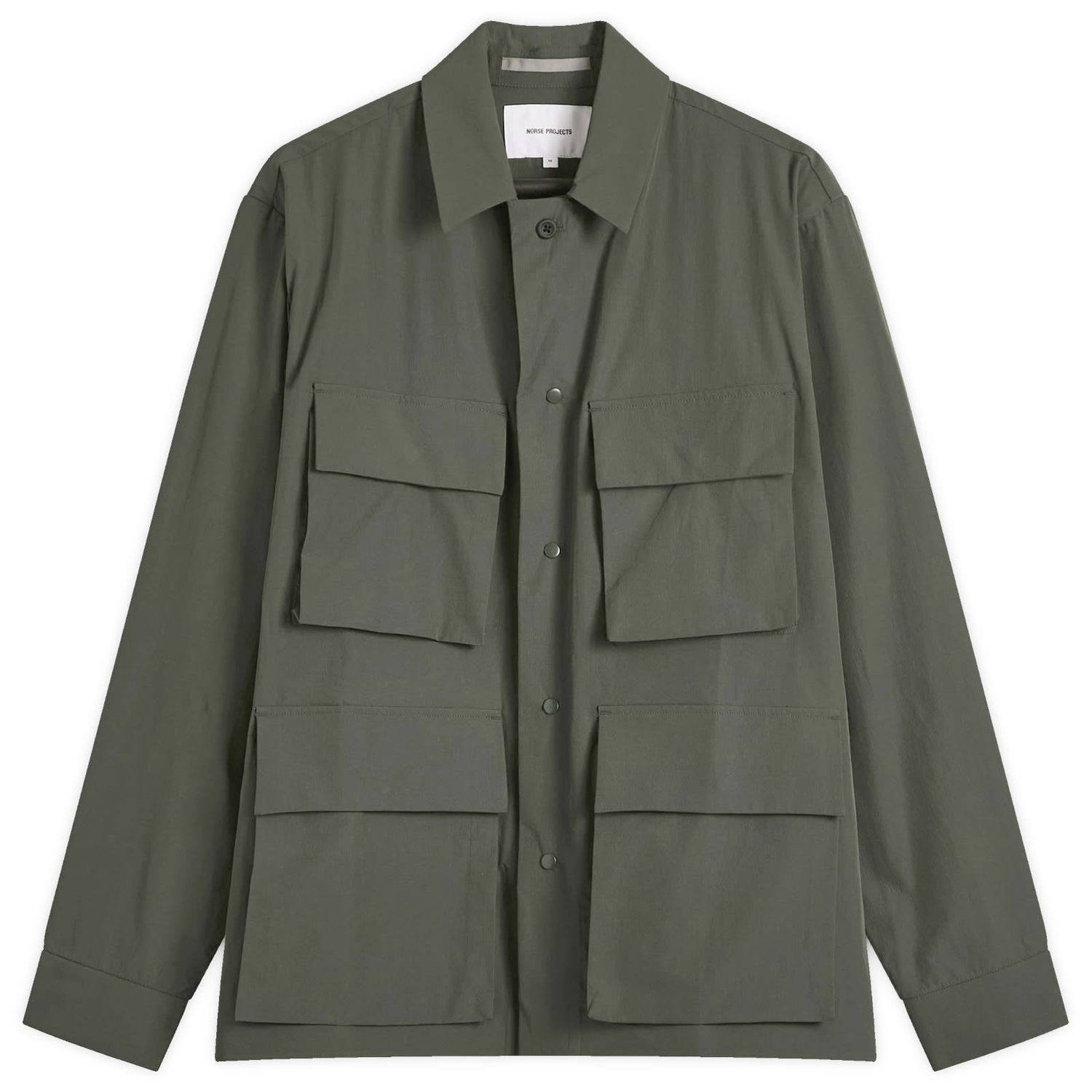 Košeľa NORSE PROJECTS Mads Travel Light Overshirt, Size Large Zelené | N50-0269-8131, 1