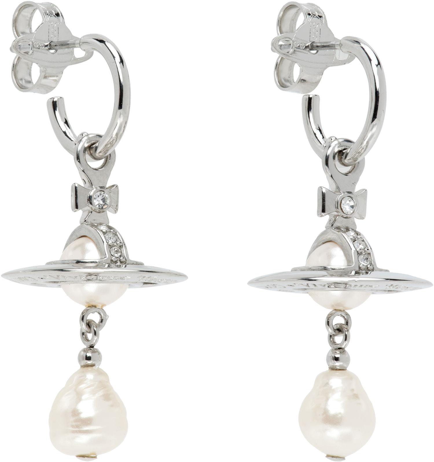 Náušnice Vivienne Westwood Vivienne Westwood Aleksa Pearl Drop Earrings Metalická | 6202016M-02P543-, 1