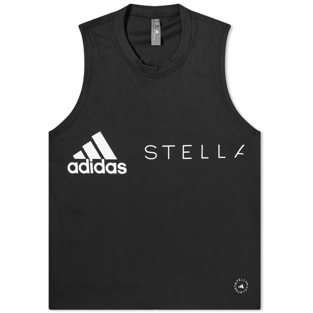 Tielko adidas Originals Stella McCartney Logo Training Tank Top Čierna | H59971, 0