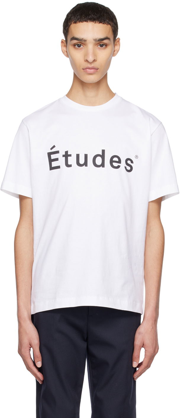 Tričko Études Wonder T-Shirt Biela | C00ME101A00700