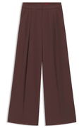 Relaxed Fit Stretch Trousers with Twin Pleats