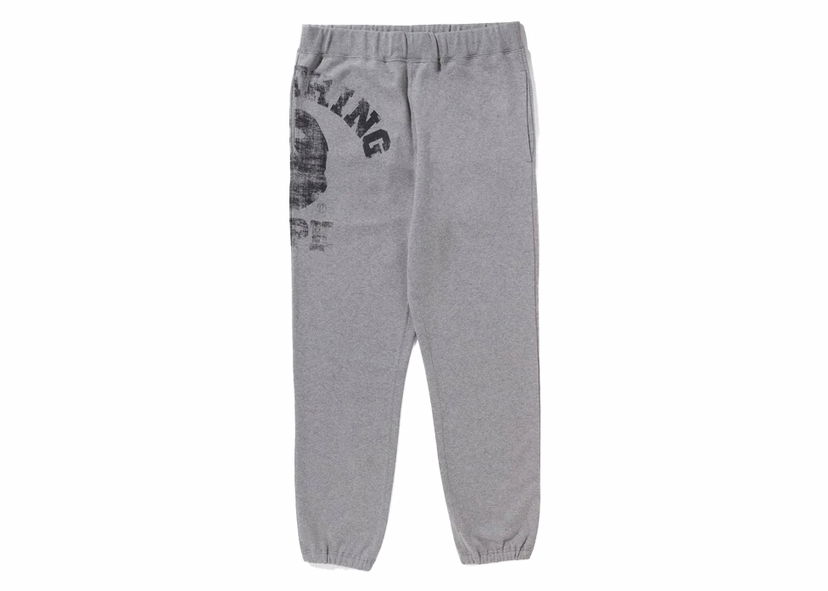 Tepláky BAPE BAPE Big College Sweat Pants Gray Šedá | 1J80-152-001
