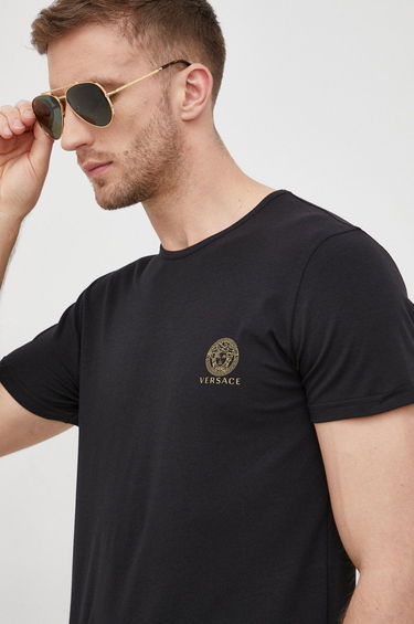 Tričko Versace T-shirt Čierna | AU10193, 0