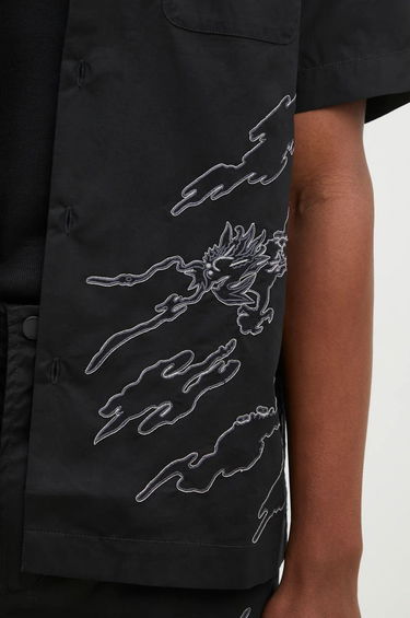 Košeľa Maharishi Relaxed Fit Shirt with Dragon Embroidery Čierna | 5336.BLACK, 3