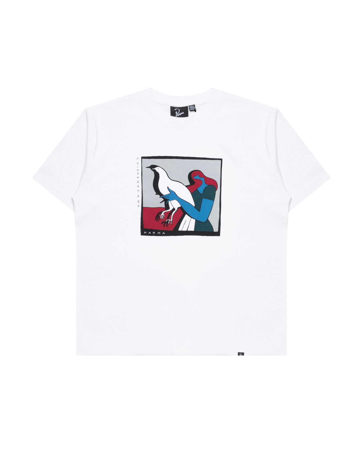 Tričko By Parra Parra Chicken Heads Graphic T-Shirt Biela | 53301, 0