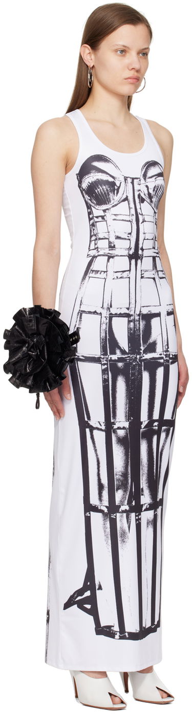 Šaty Jean Paul Gaultier Maxi Dress Metalická | 24/25-F-RO175-J550-0100, 1